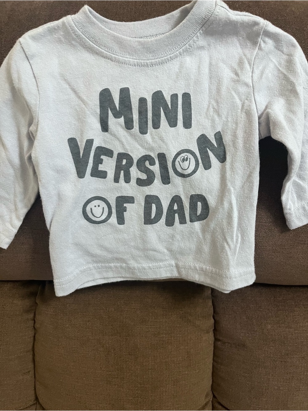 Mini Version of Dad Graphic Long-Sleeve Tee - newborn okie dokie - Picture 1 of 2
